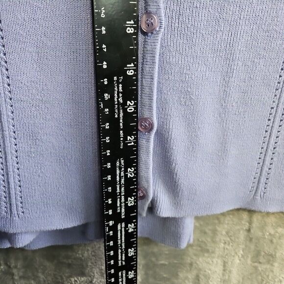 Tailor B Moss Women's Lg 2 Piece Lavender Sweater Vintage Hong Kong Flaw - Picture 3 of 15